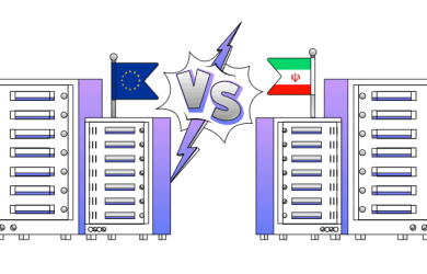 مقایسه سرور مجازی ایران و خارج برای سایت‌های مختلف